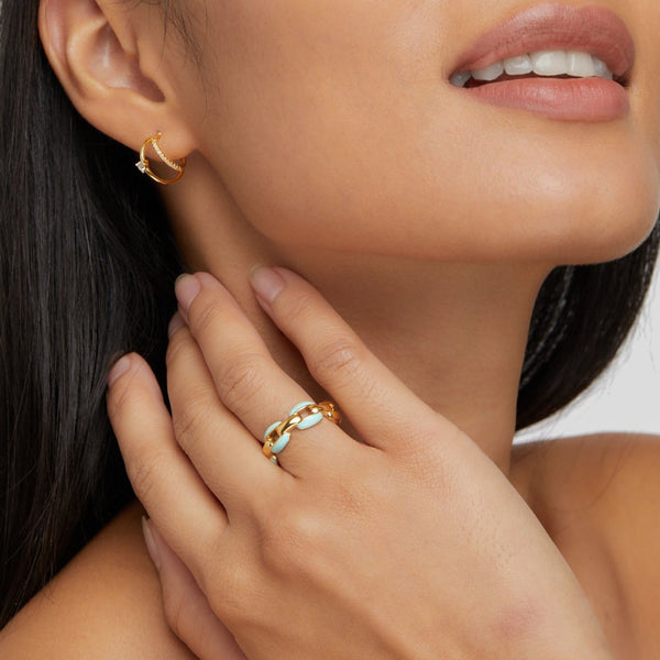 Anneliese – Dvobojni prsten u zlatu i srebru